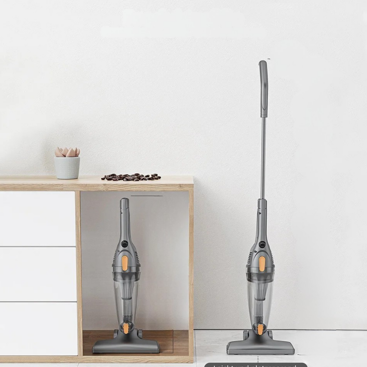 Aspirateur a la main rangement
