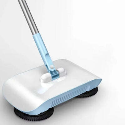 Aspirateur laveur sans fil blanc bleu