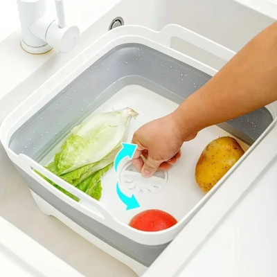 seau pliable nettoyage legumes