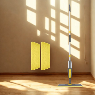 serpillère 3 tampons jaunes
