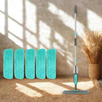serpillère 6 tampons bleus