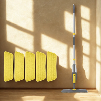 serpillère 6 tampons jaunes