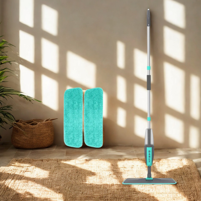 serpillère 3 tampons bleu