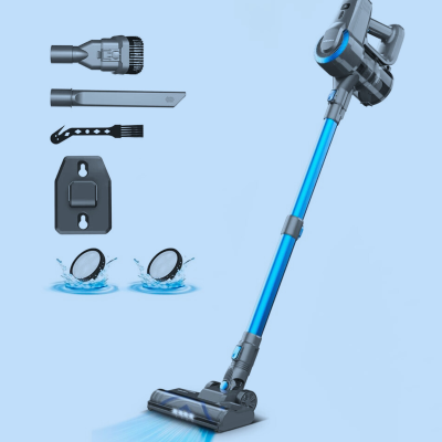 Aspirateur balai sans fil bleu