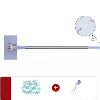 Balai à laver le sol mauve 111 cm avec cadeau