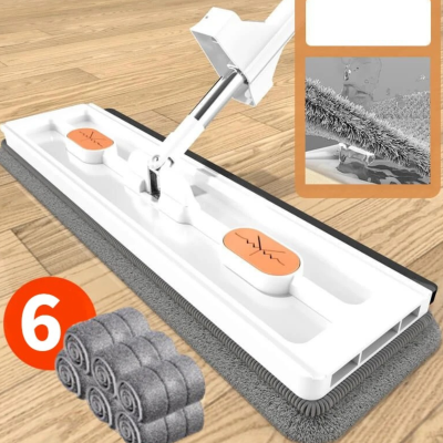 Balai serpillère professionnel  blanc 6 pces