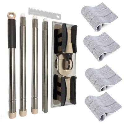 Balai serpillère professionnel 4 chiffon