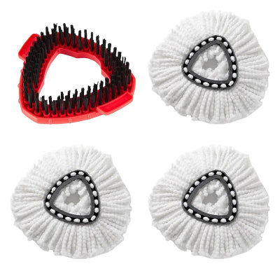 Brosse pour balai 3blancs brosse