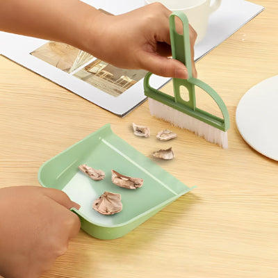 pelle et balayette vert olive